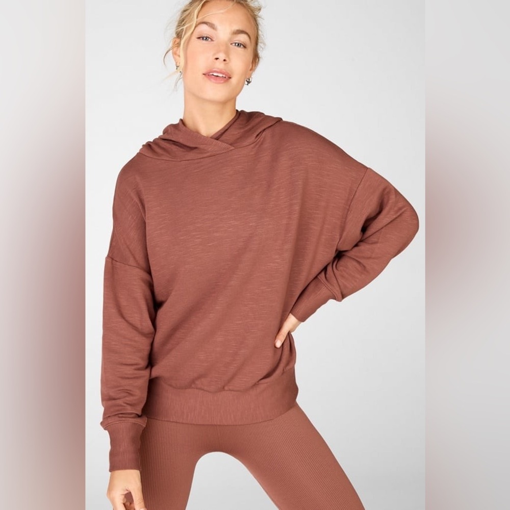 Fabletics Cherry Mocha Go-To Hoodie - Picture 2 of 7